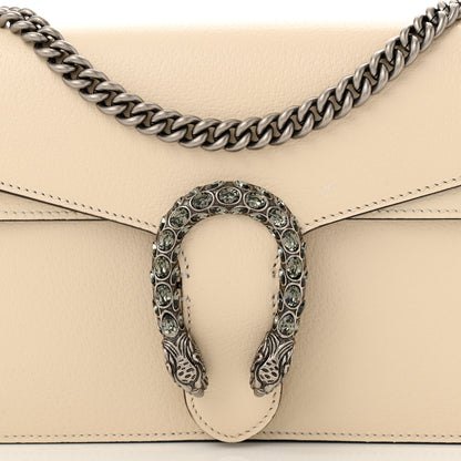 Gucci Textured Calfskin Crystal Small Dionysus Shoulder Bag Mystic White 8 of 10