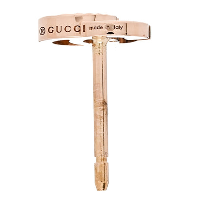 Gucci 18K Rose Gold Mini Running GG Stud Earrings 4 of 4