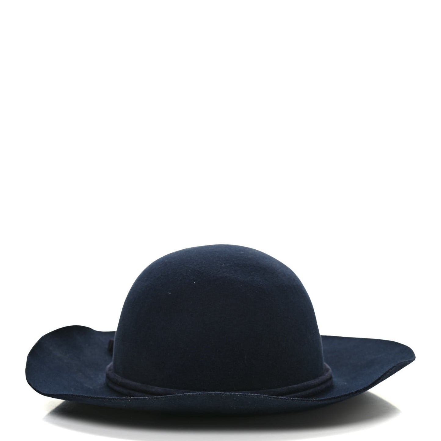 Rabbit Felt Lambskin Vicky Hat 59 Bleu Nuit
