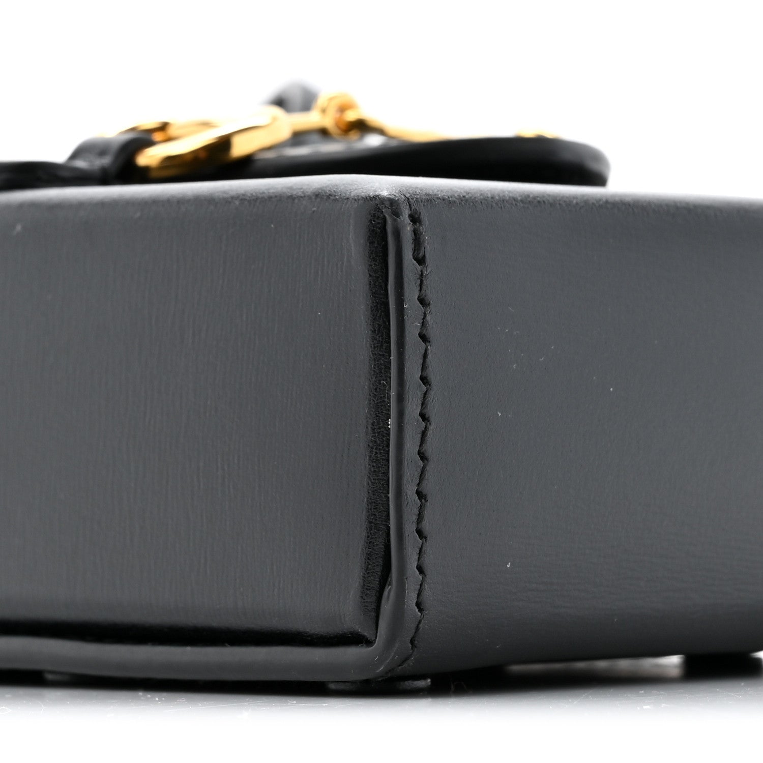 Gucci Boarded Plutone Calfskin Mini Horsebit 1955 Crossbody Bag Black 10 of 10