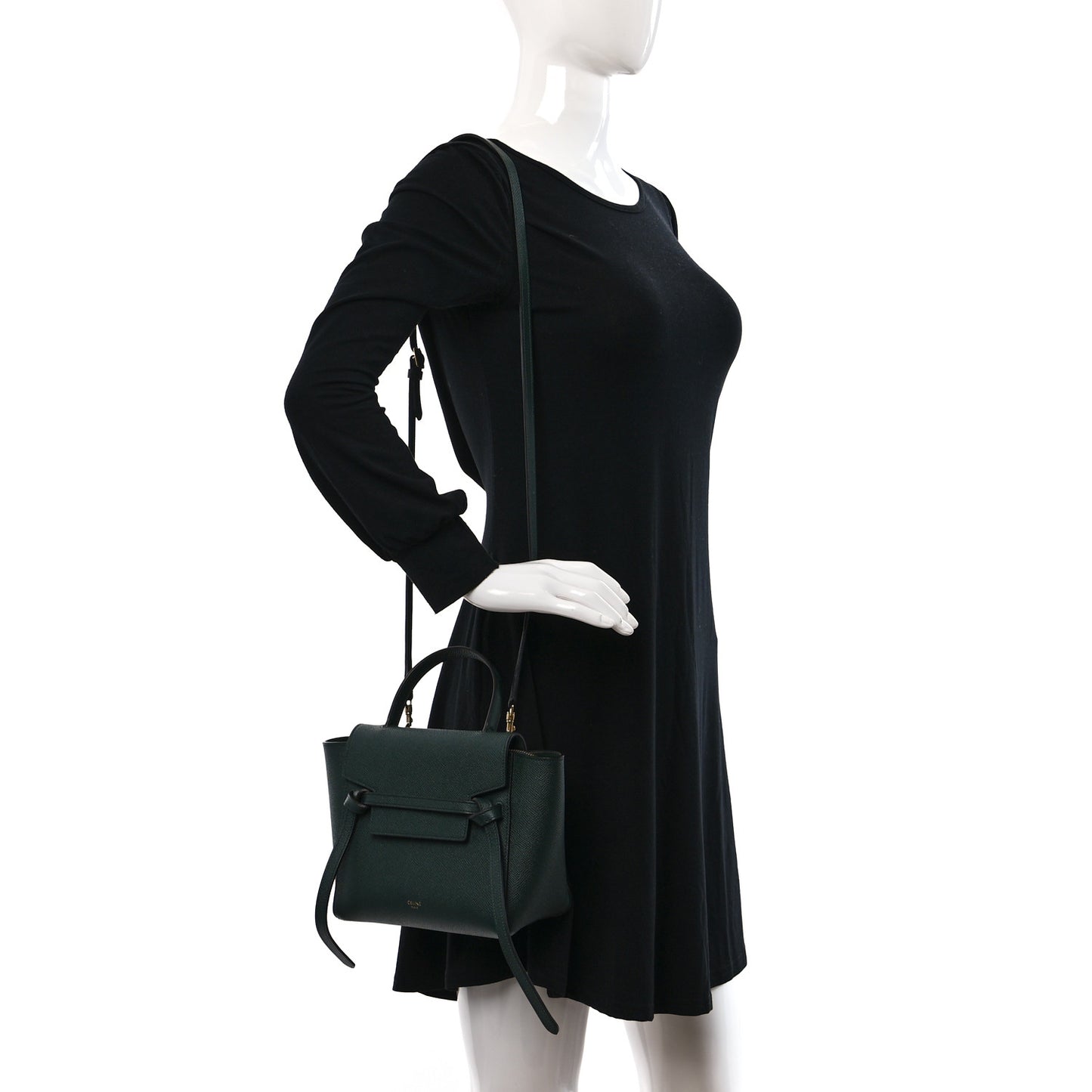 Grained Calfskin Pico Belt Bag Amazone