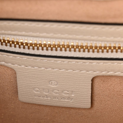 Gucci GG Supreme Monogram Azalea Calfskin Web Small Jackie 1961 Hobo Beige Ebony Mystic White 6 of 10