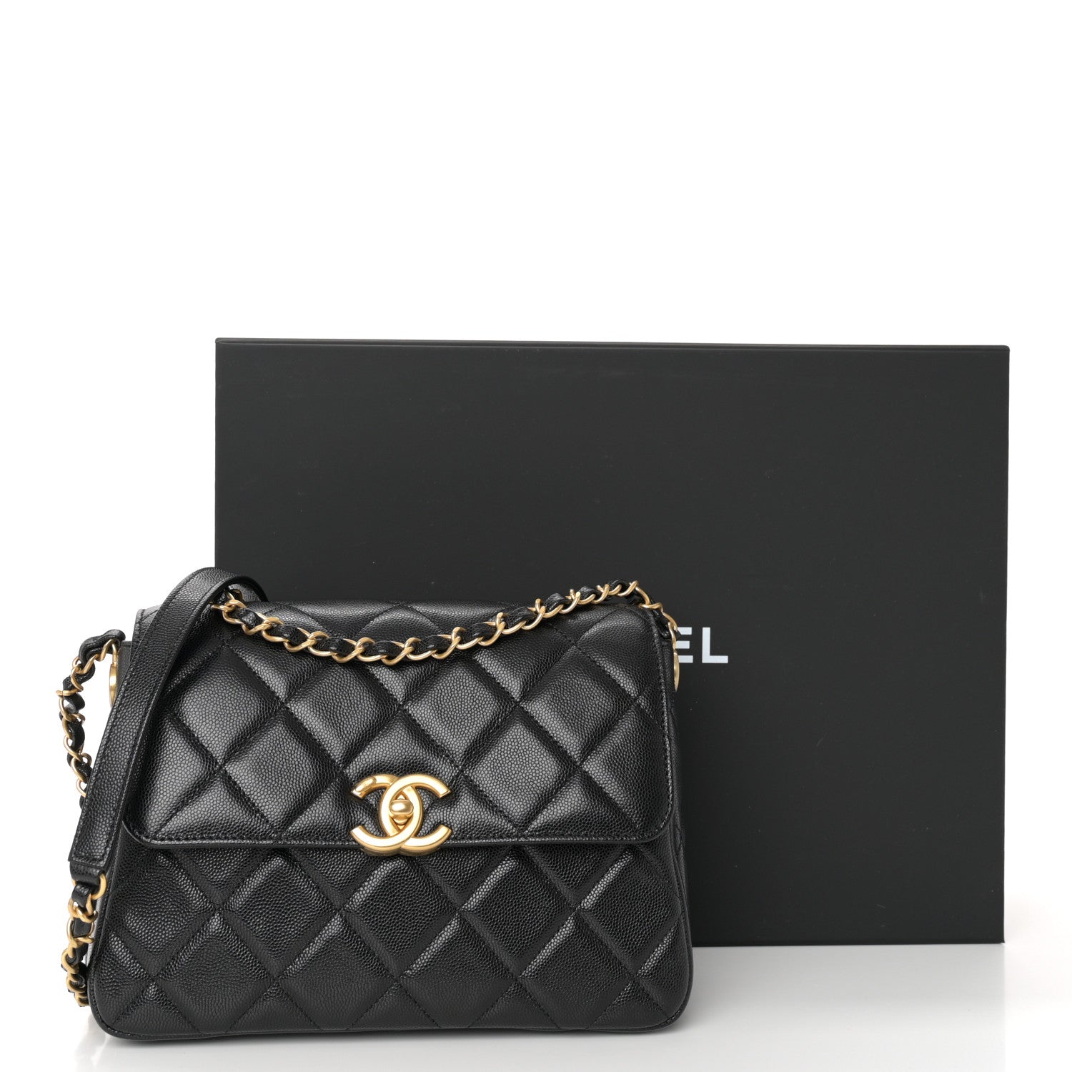 Chanel Shiny Caviar Quilted Small Flap Black 11 of 11