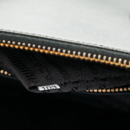 Prada Saffiano Small Galleria Double Zip Tote Black 9 of 9