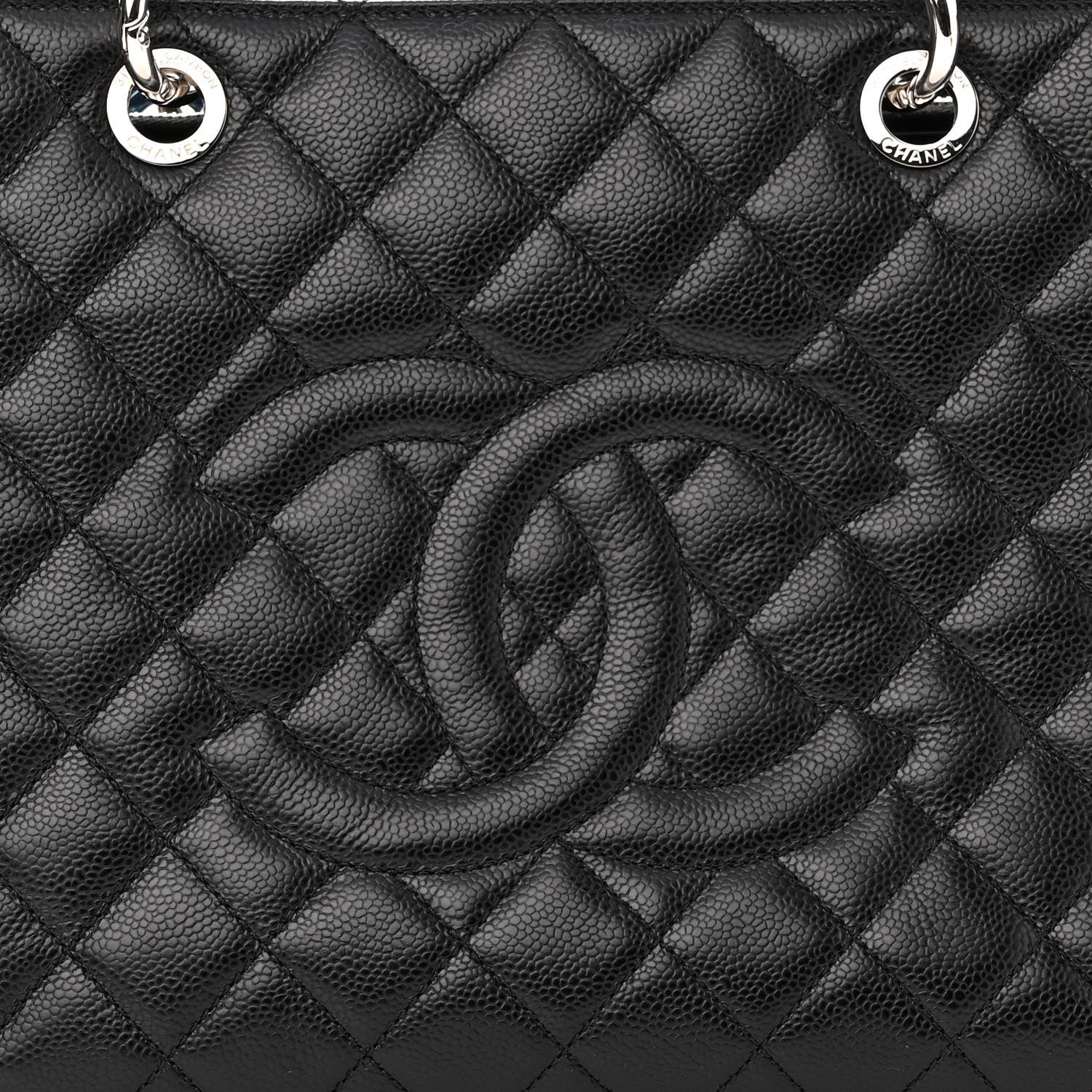 Chanel Caviar Quilted Grand Shopping Tote GST Black 9 of 11