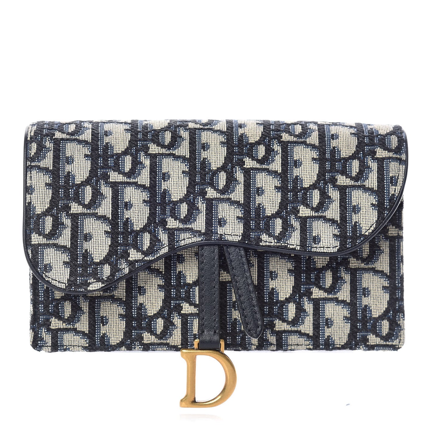 Oblique Saddle Belt Bag Blue