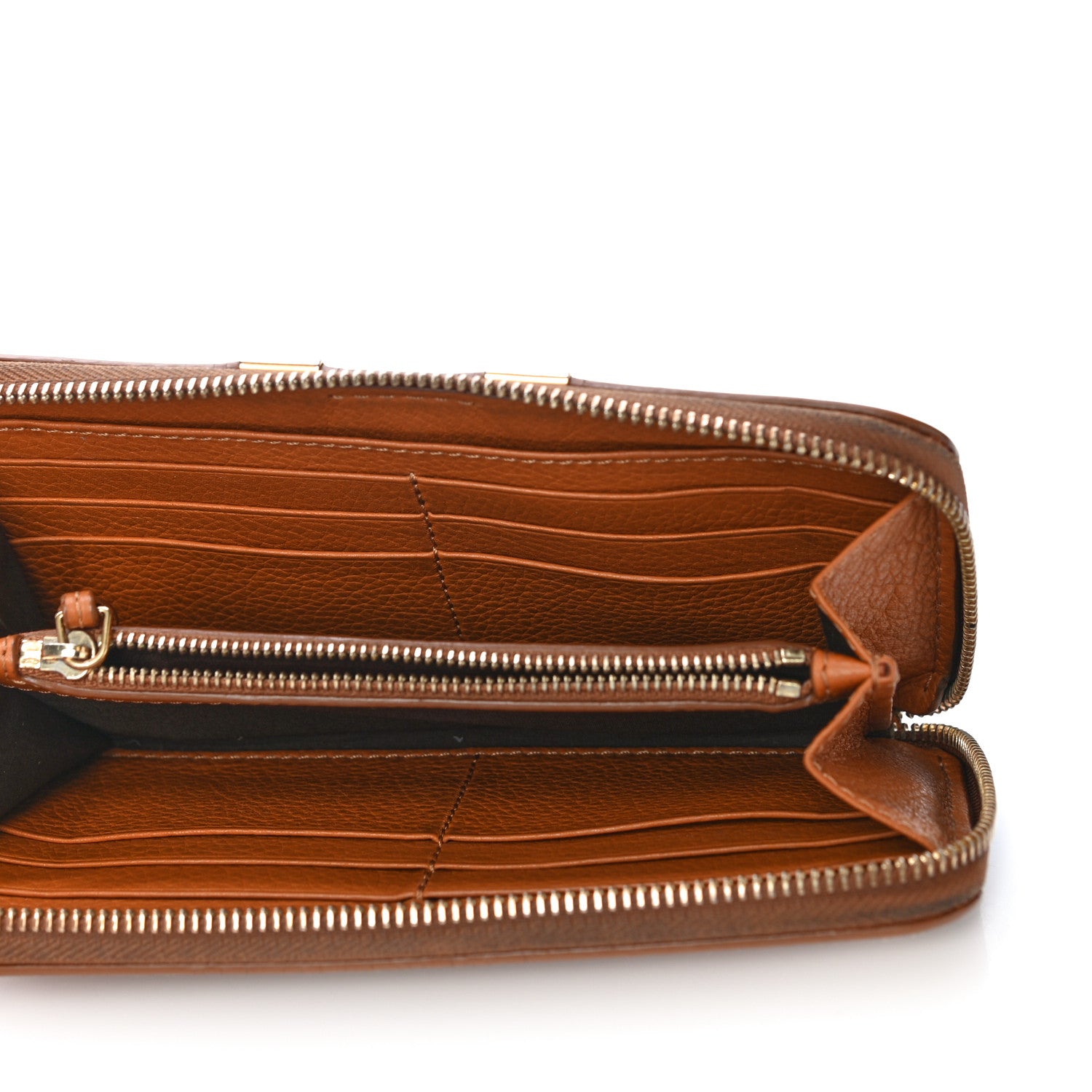 Chloe Grained Calfskin Marcie Long Zip Around Wallet Tan 5 of 16