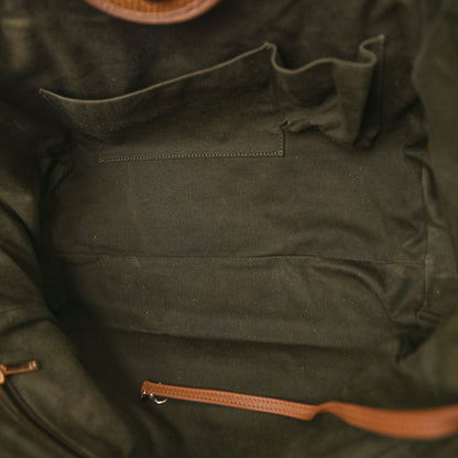 Chanel Straw Raffia Calfskin Striped Medium Deauville Tote Khaki Beige Navy Blue 5 of 19