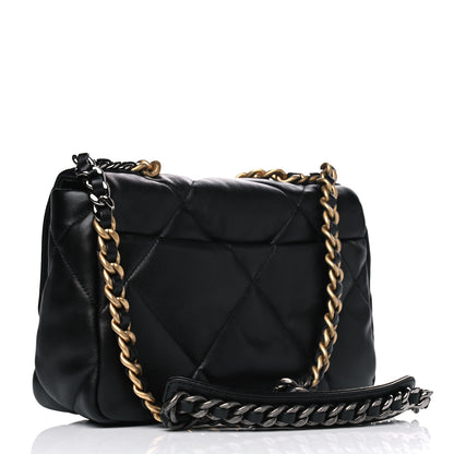 Chanel Lambskin Quilted Medium Chanel 19 Flap Black 2 of 4