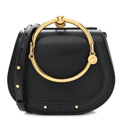 Chloe Calfskin Suede Small Nile Bracelet Bag Black 1 of 12