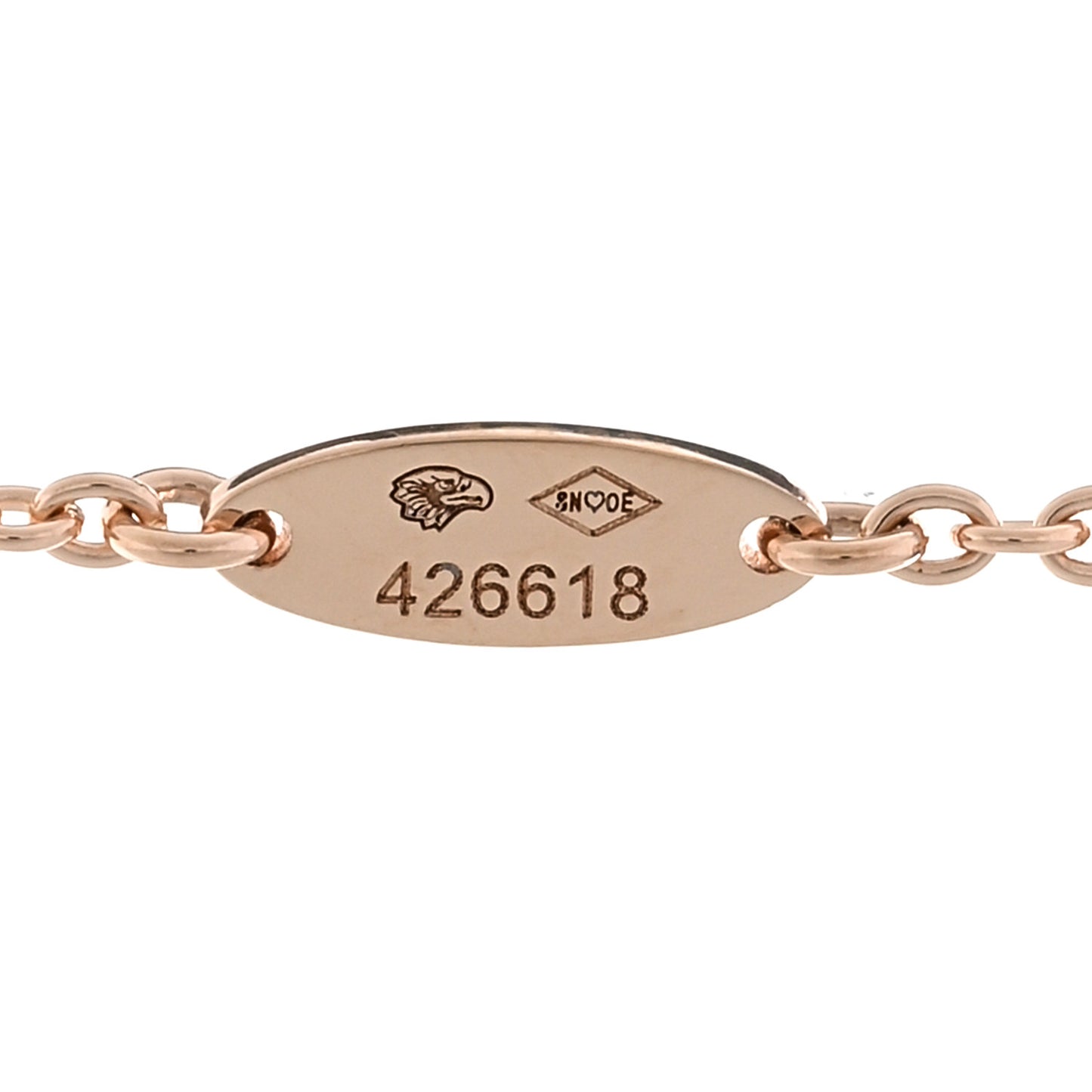 18K Rose Gold Diamond Pink Opal Rose Des Vents Necklace