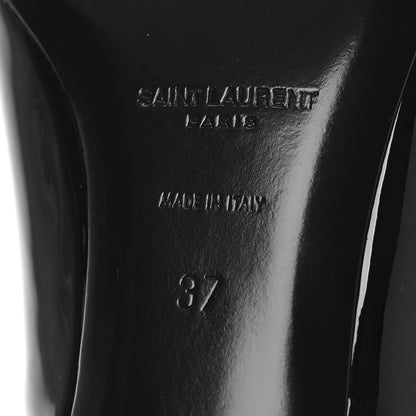 Saint Laurent Patent Carine 55 Slingback Pumps 37 Black 8 of 11