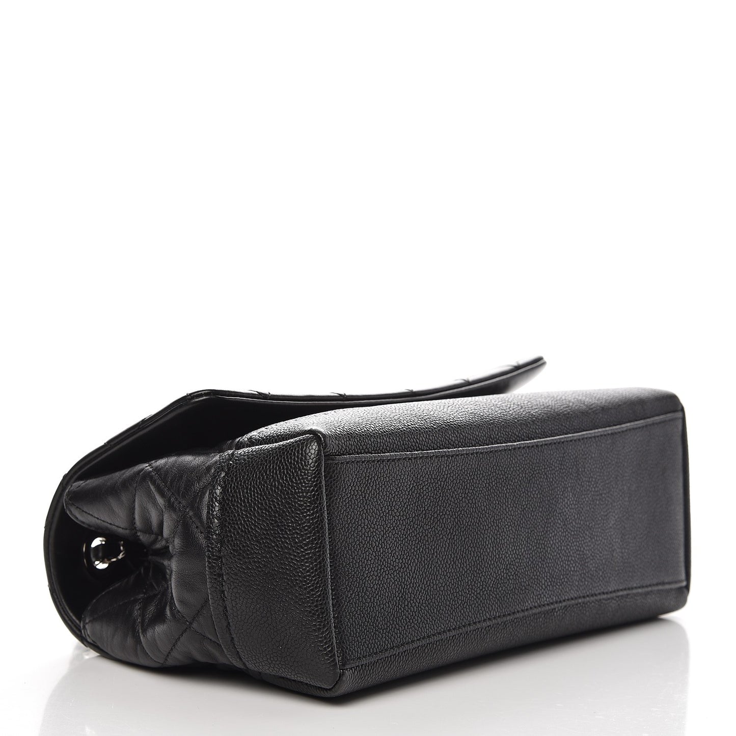 Caviar Lambskin Quilted Bi Coco Flap Black