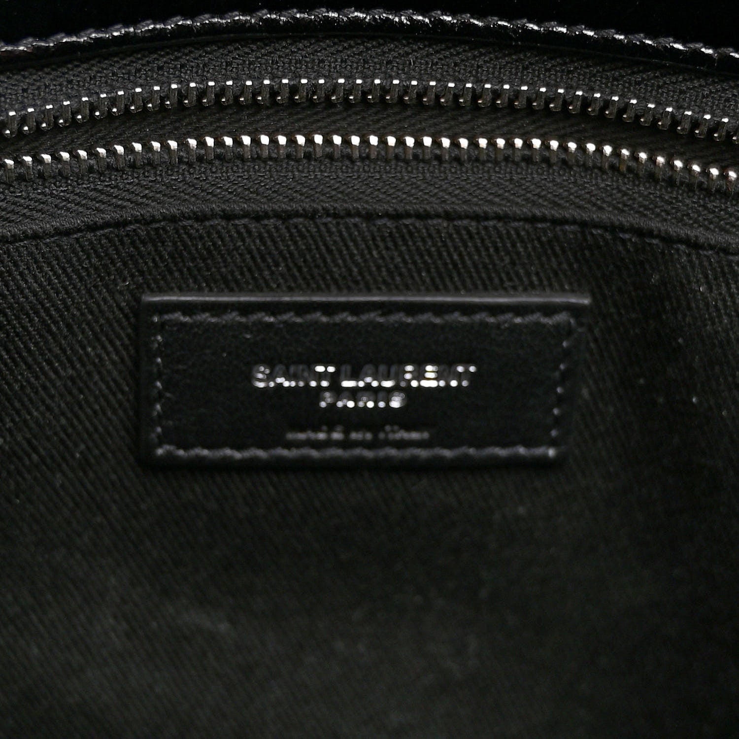 Saint Laurent Cracked Shiny Calfskin Souple 36H Sac De Jour Duffle Black 6 of 9