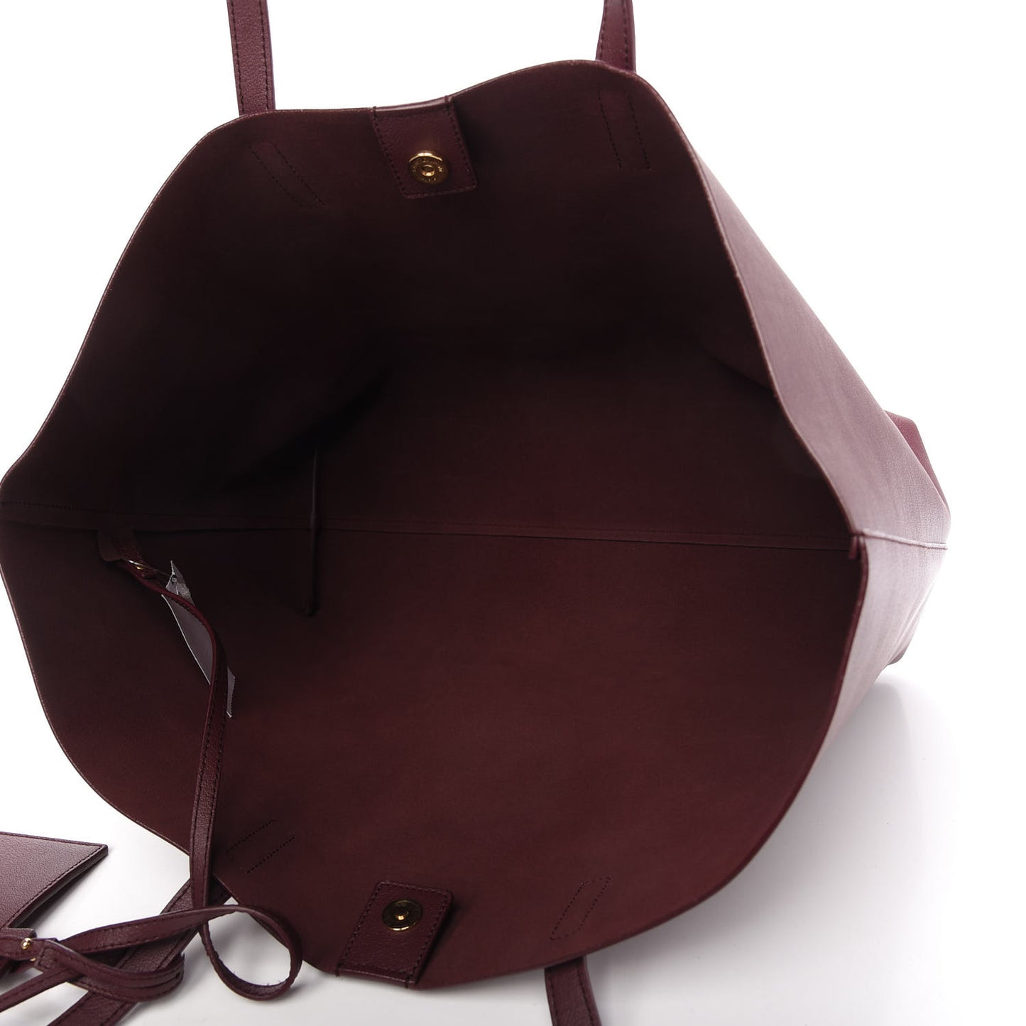 Calfskin Large Shopping Tote Deep Carmin