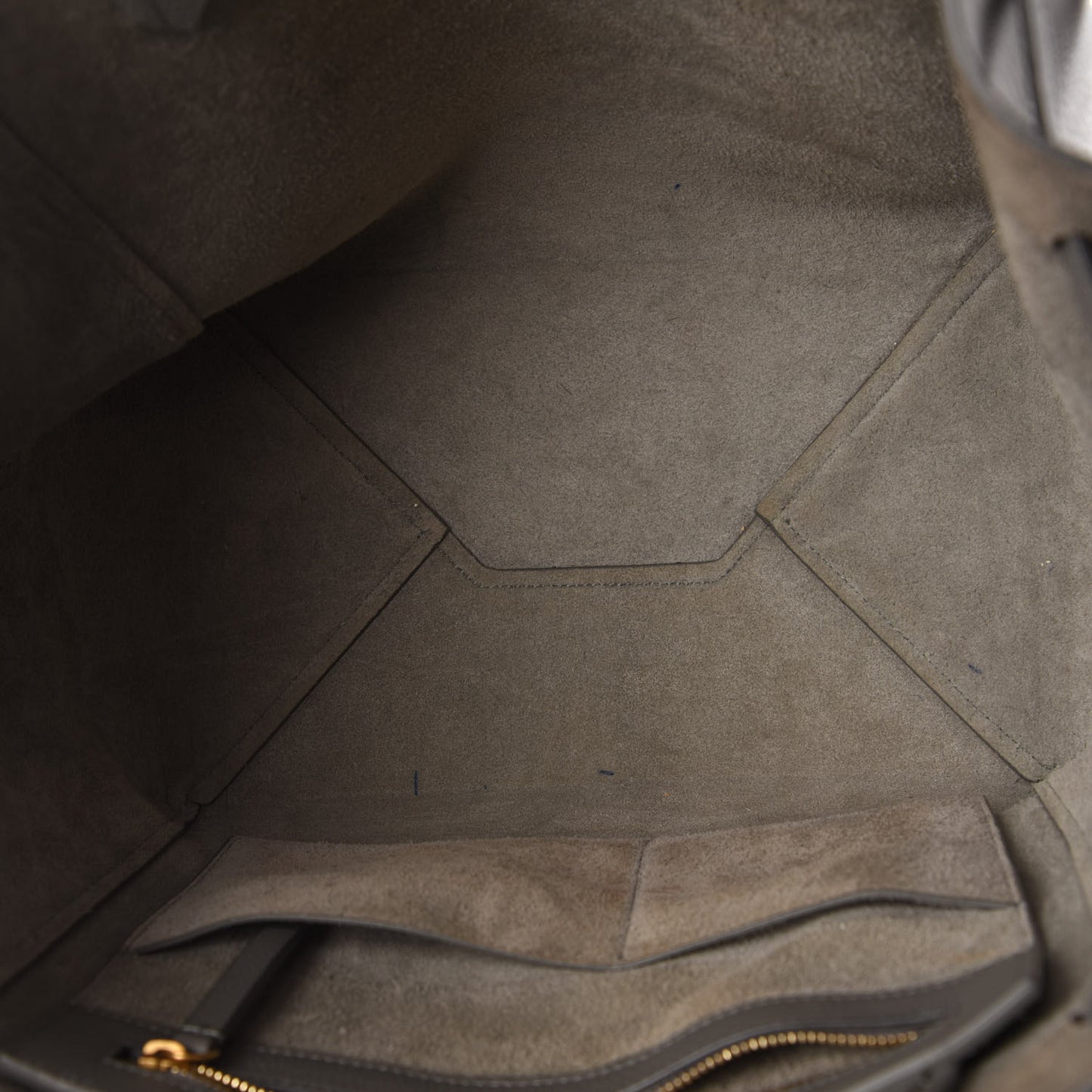 Soft Grained Calfskin Small Belt Cabas Phantom Grey