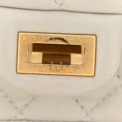 Chanel Metallic Goatskin Quilted 2.55 Reissue Mini Flap Silver 12 of 14