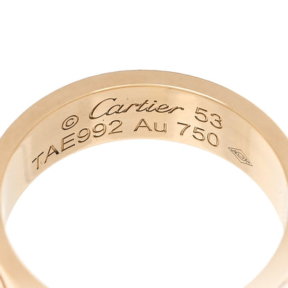 Cartier 18K Yellow Gold 5.5mm LOVE Ring 53 6.5 4 of 4
