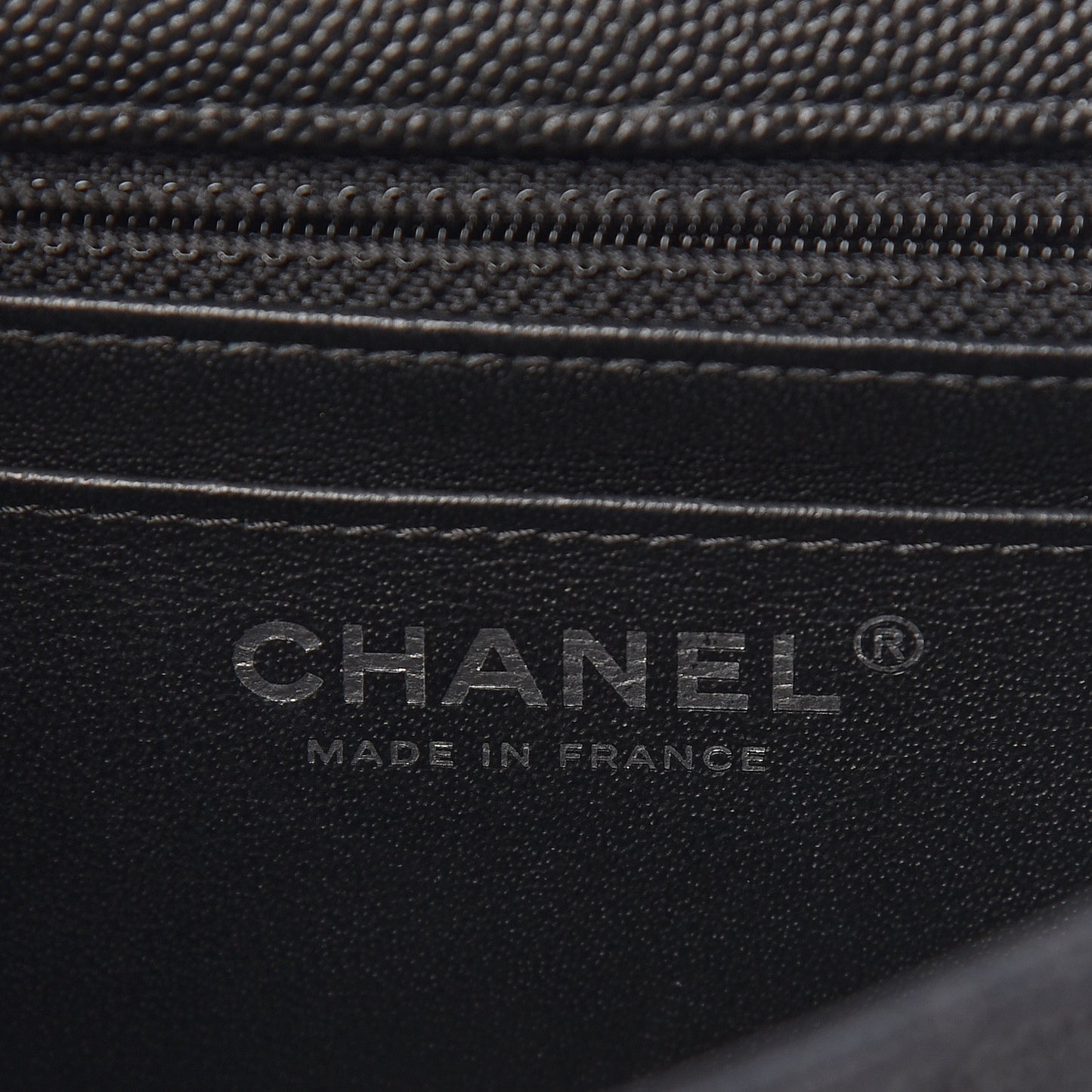 Caviar Quilted Mini Square Flap Black