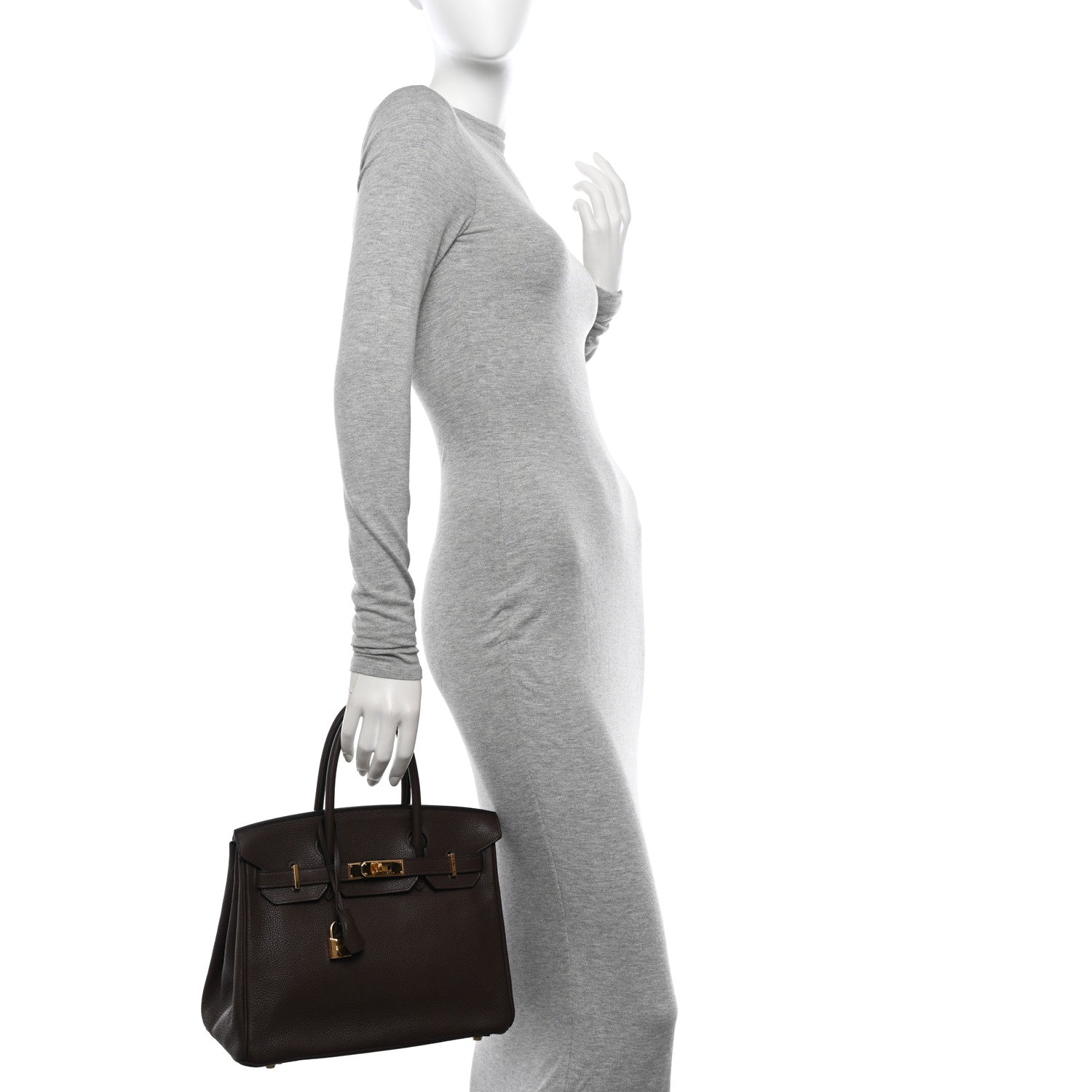 Hermes Togo Birkin 30 Chocolate 2 of 12