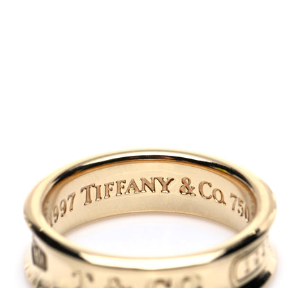 Tiffany 18K Yellow Gold 1837 Band Ring 56 7.5 4 of 4