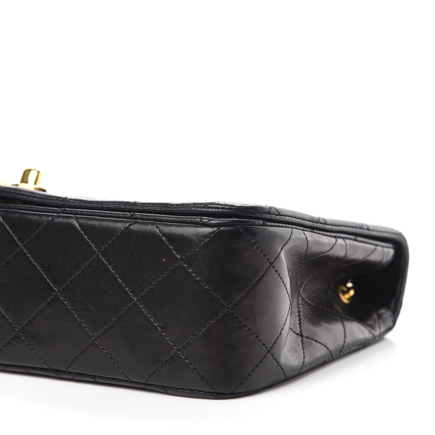 Chanel Lambskin Quilted Small Single Flap Bag Black 7 of 12