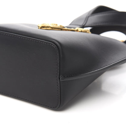 Versace Vitello Mini Virtus Bucket Bag Black 7 of 8