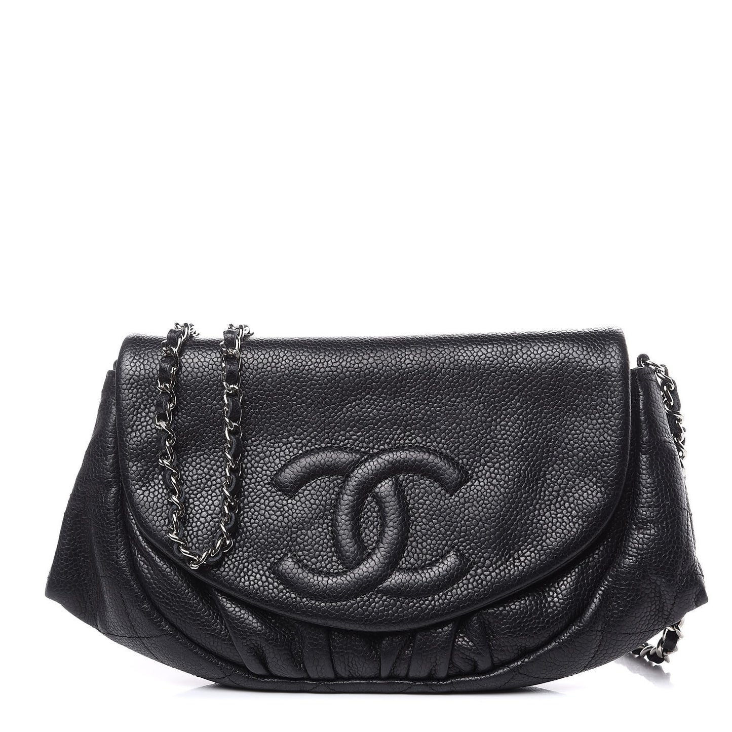 Caviar Half Moon Wallet On Chain WOC Black