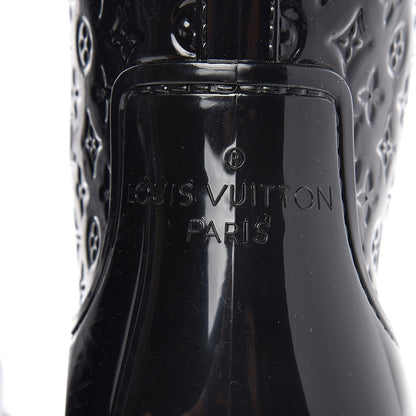 Louis Vuitton Rubber Embossed Monogram Splash Rain Boots 37 Black 10 of 11