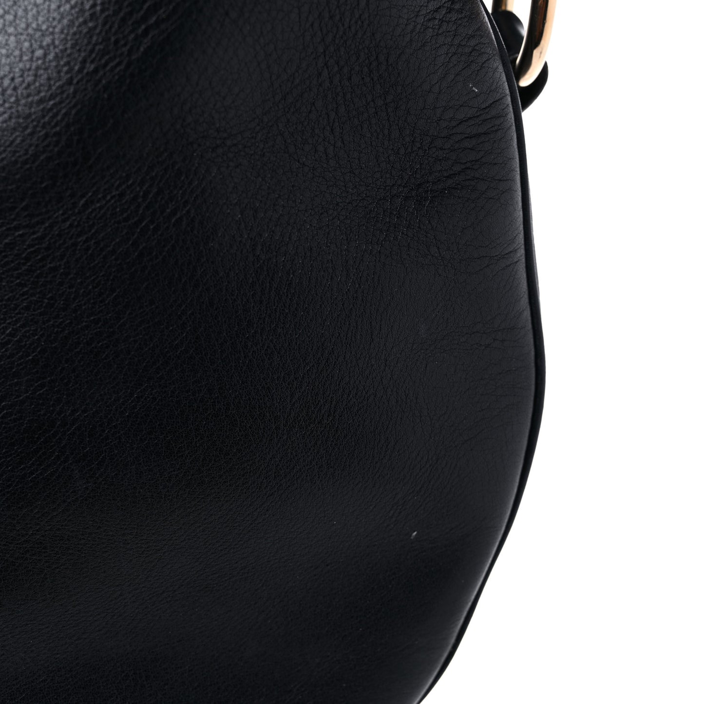 Calfskin Web Strap Hobo Black
