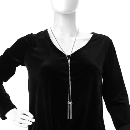 David Yurman Sterling Silver Diamond Renaissance Tassel Necklace 2 of 4