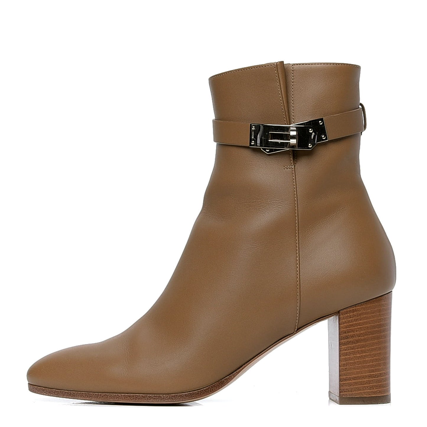 Calfskin Saint Germain Ankle Boots 40 Brun Fume