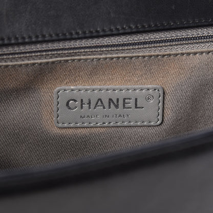 Chanel Lambskin Quilted Large Boy Flap Black 6 of 11