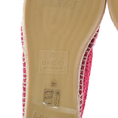 Gucci Cotton Crochet Pearly GG Marmont Espadrilles 39 Cyclamen Rose 6 of 10