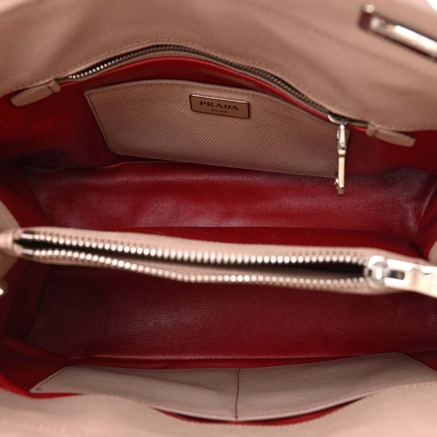 Saffiano Cuir Twin Tote Cammeo