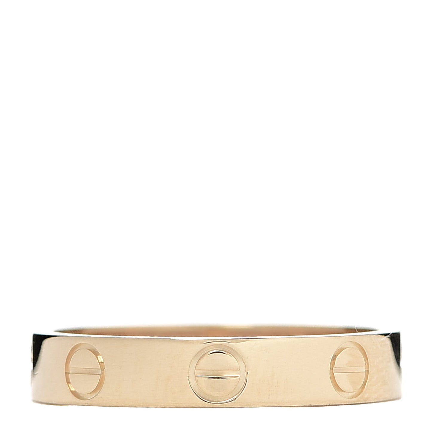 18K Yellow Gold 3.5mm LOVE Wedding Band Ring 53 6.5