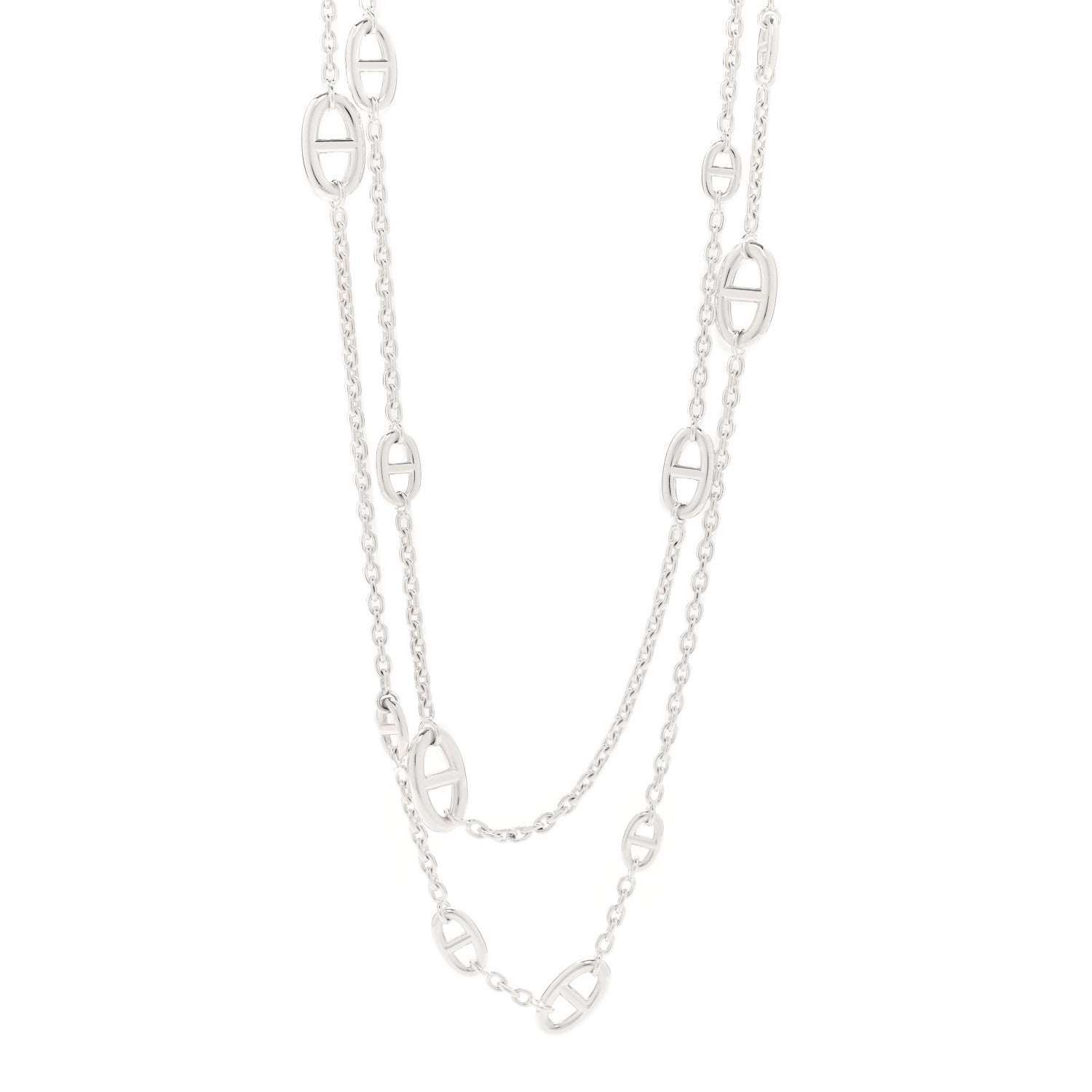 Hermes Sterling Silver Farandole Necklace 160 1 of 7