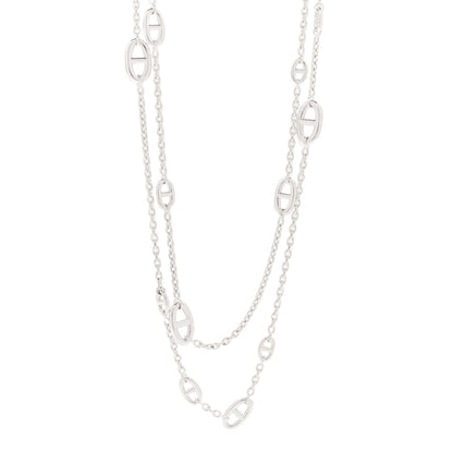 Hermes Sterling Silver Farandole Necklace 160 1 of 7