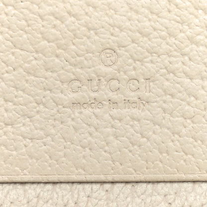Gucci Textured Calfskin Web Ophidia Card Case Mystic White 6 of 11