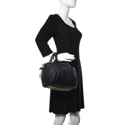 Alexander Wang Pebbled Lambskin Rockie Black Pale Gold Hardware 2 of 15