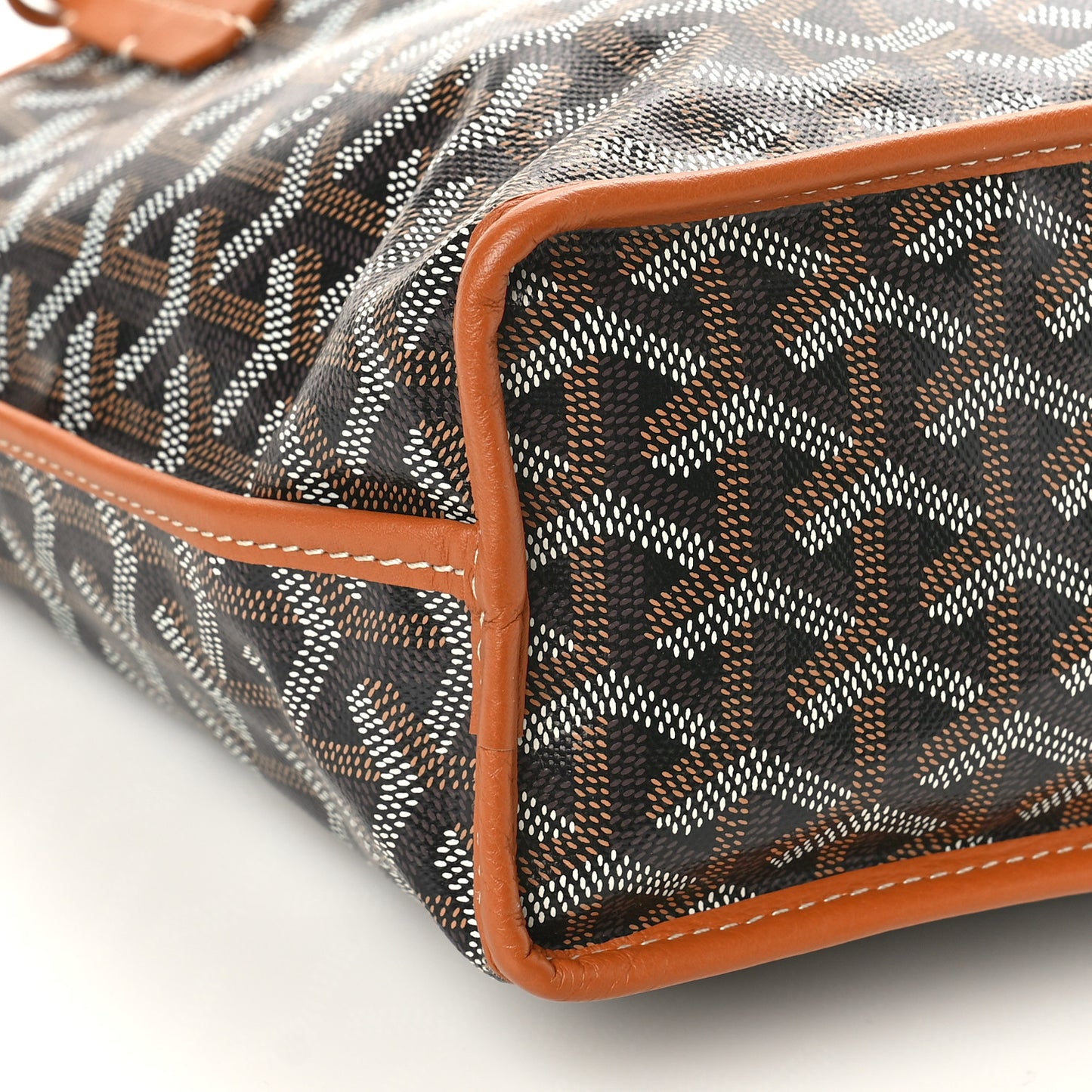 Goyardine Reversible Mini Anjou Black Gold