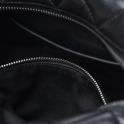 Saint Laurent Calfskin Y Quilted Monogram Small Loulou Bowling Bag Black 7 of 12