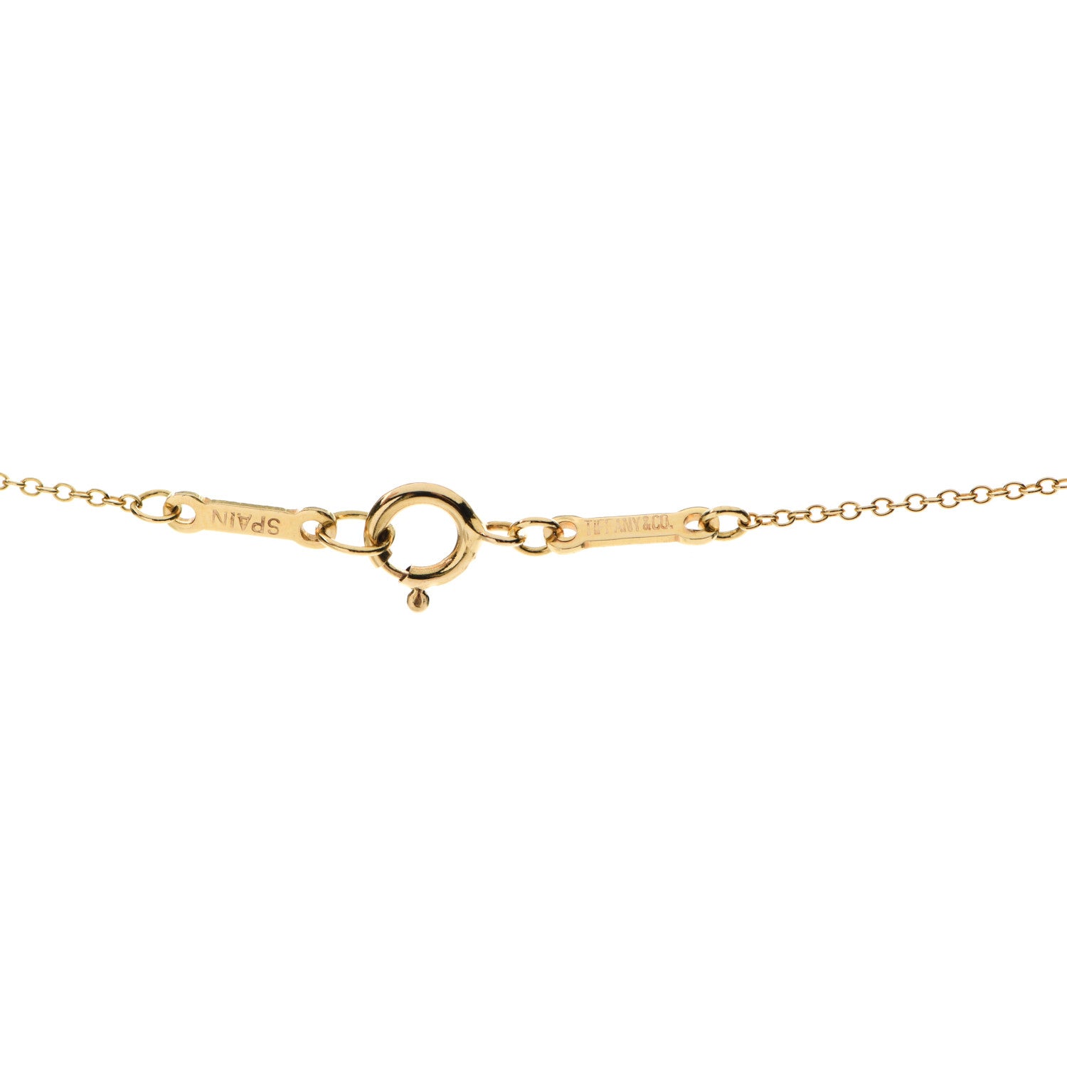 Tiffany 18K Yellow Gold Elsa Peretti Open Tear Drop Pendant Necklace 4 of 5