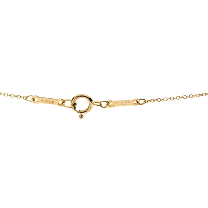 Tiffany 18K Yellow Gold Elsa Peretti Open Tear Drop Pendant Necklace 4 of 5