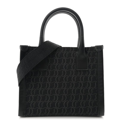Christian Louboutin Jacquard Toile Monogram By My Side Tote Black 1 of 9