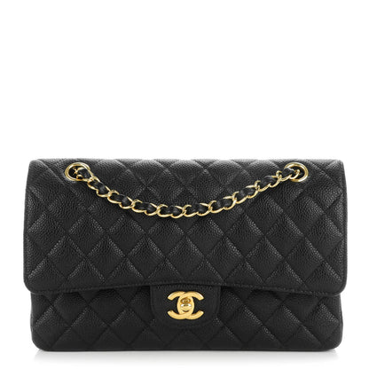 Chanel Caviar Quilted Medium Double Flap Black 1 of 8