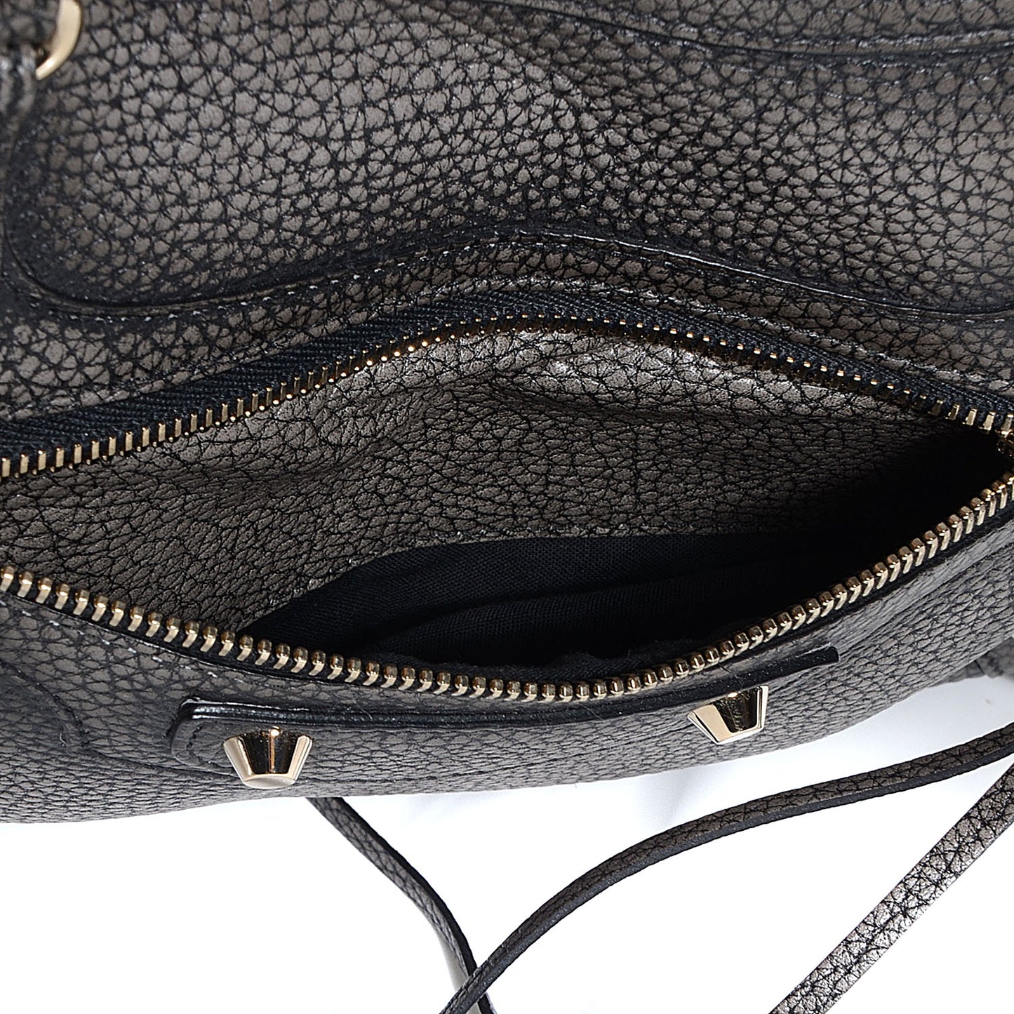Grained Calfskin Classic Gold Hardware City Ombre Grey Gradient