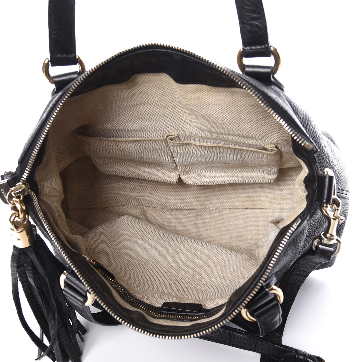 Cellarius Calfskin Small Soho Top Handle Satchel Black