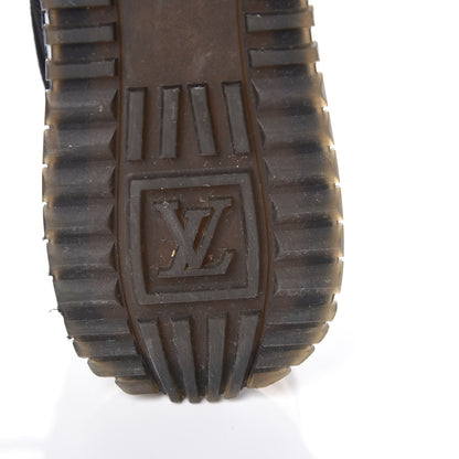 Louis Vuitton Suede Monogram Run Away Sneakers 36 Black 9 of 9