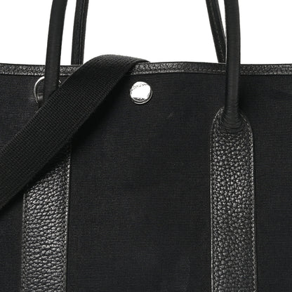 Hermes Toile Buffle Garden Party 30 TPM Black 8 of 11